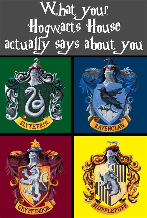 What Hogwarts Houses Mean Whats Your Hogwarts House Harry Potter