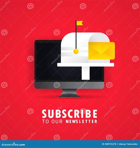 Subscribe To Our Newsletter Banner With Text Box And Subscribe Button
