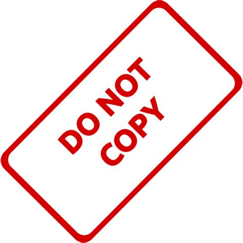 Do Not Copy Stamp Imprint Vector Clip Art Free Svg