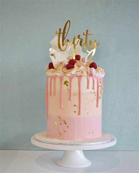Shades Of Pink And Apricot Gold Mirror Cake Topper By Communicakeit Yo