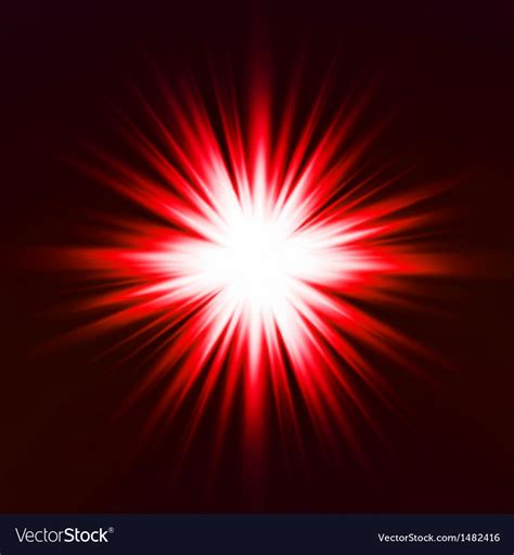 Light Flare Red Effect Royalty Free Vector Image