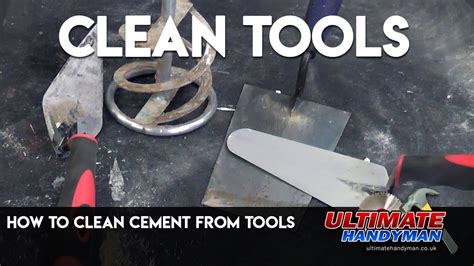 How To Clean Cement From Tools Youtube