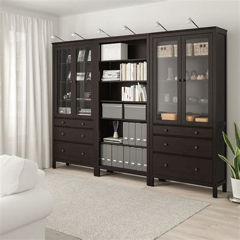 Hemnes Rgt Portestiroirs Brun Noir 270x197 Cm 10614x7712 Ikea Ca