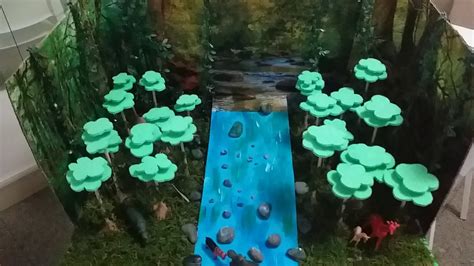 Rainforest Biome Diorama 3d Model Youtube