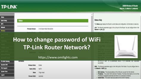 The detailed information for tp link password change is provided. How to Change Name and Password of WiFi TP-Link Router ...