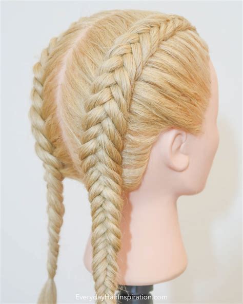 How To Dutch Fishtail Braid For Beginners Everyday Hair Inspiration