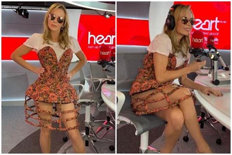 Amanda Holden Is Our Lockdown Style Inspiration In Cut Out Floral Mini