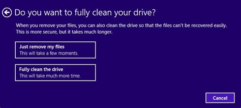 The backup process is much simpler in windows vista and 7. How to Factory Reset a Windows 8 Computer