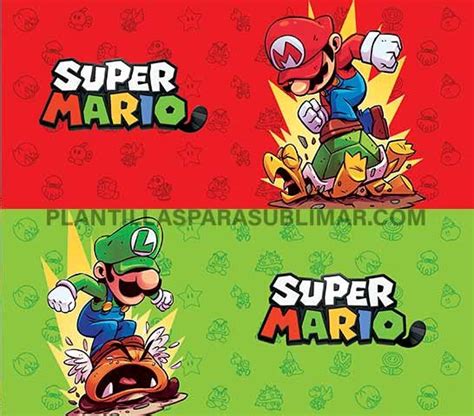 Super Mario Plantillas Gamer Plantillas Para Sublimar