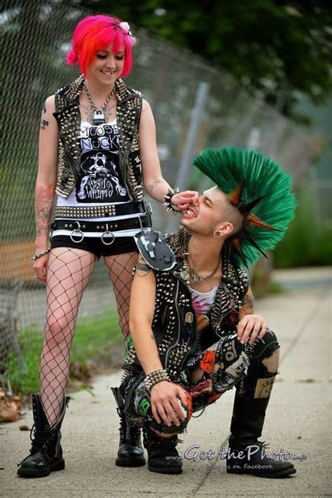 Awesome Disfraz De Punky Chica Punk Boy Punk Rock Fashion Punk Rock