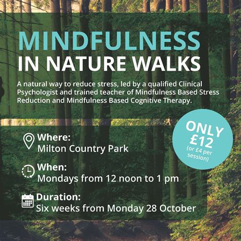 Mindfulness In Nature Walks — Milton Country Park