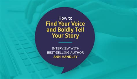Finding Your Voice Interview With Best Selling Author Ann Handley