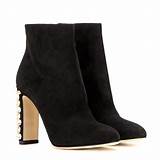 Images of Black Suede Ankle Boots With Heel