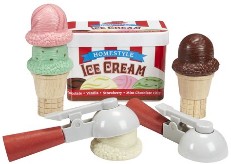 Melissa And Doug Ice Cream Scoop Set Strawberry Mint Ice Cream Ice