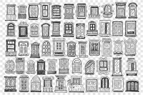 Windows Hand Drawn Doodle Set By Drawlab19 Graphicriver