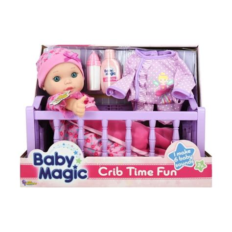 Baby Magic Toy Baby Doll Crib Time Fun Play Set