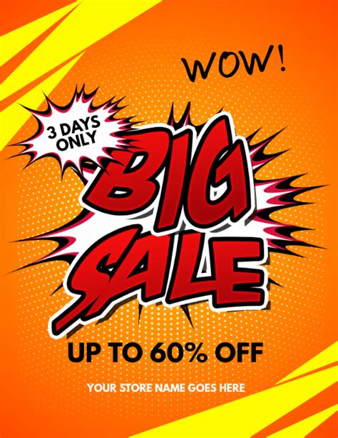 ✓ free for commercial use ✓ high quality images. Copy of Big Sale Flyer Template | PosterMyWall