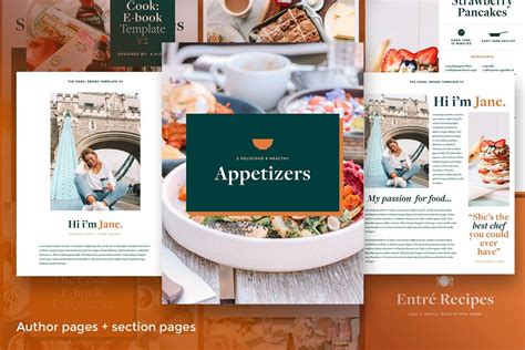 The Cook: E-Book Template 2.0 | Cookbook template, Book template, Recipe template