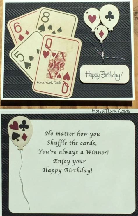 Choose from the vast collection of funny birthday wishes and cards for all ages and see the fun roll on. Playing with Cards! | Card making birthday, Birthday cards for men, Vintage birthday cards