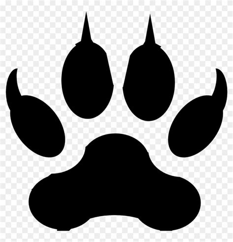 Download Canis Lupis Track - Jaguar Paw Clipart, HD Png Download ...