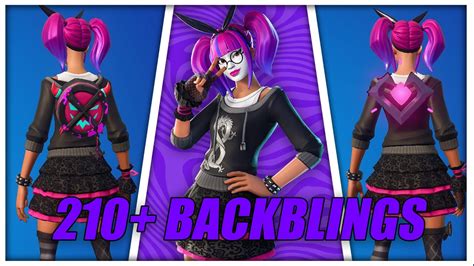 Lace Skin Fortnite Showcase With 210 Back Blings Youtube