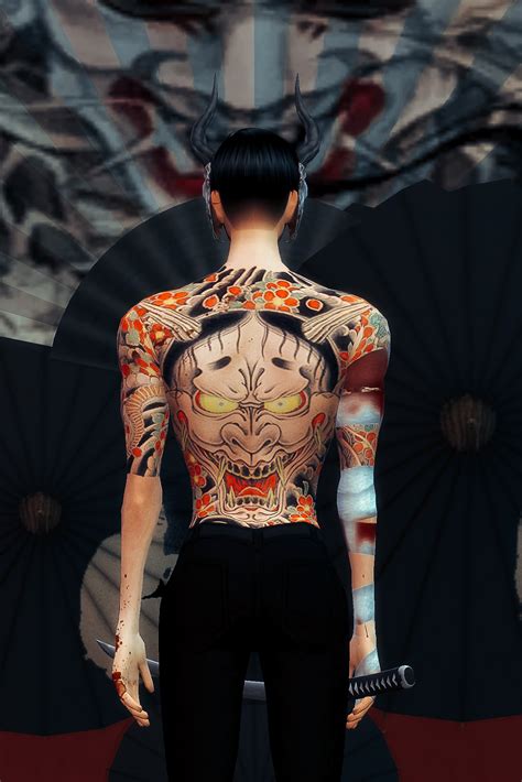 Get 24 Yakuza Tattoo The Sims 4