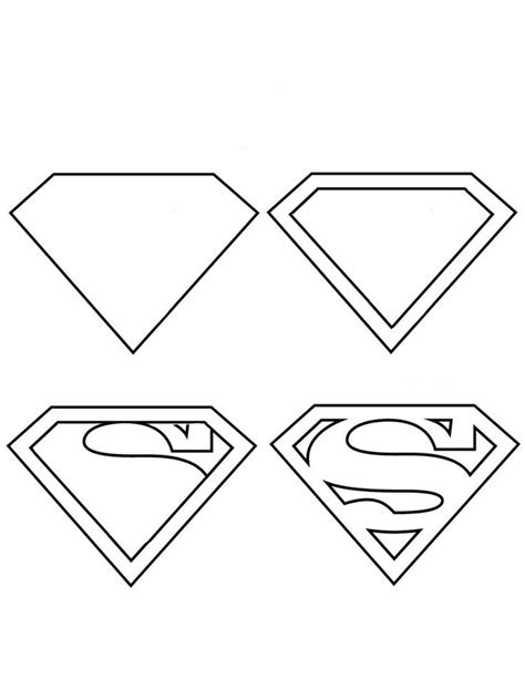 17 superman logo clipart coloring page free clip art stock. Superman Logo coloring pages. Free Printable Superman Logo ...
