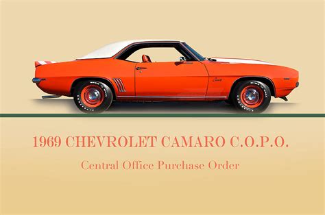 1969 Chevrolet Camaro Copo With Id Photograph By Dave Koontz Fine Art