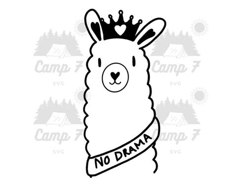 Llama Svg No Drama Llama Svg Sarcasm Svg Sassy Svg Llama Etsy Singapore