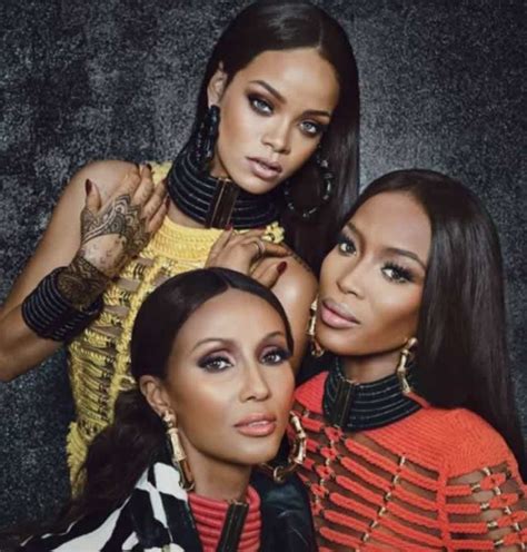 They Could Be Sisters Rihanna 26 Naomi 44 And Iman 59 Pose