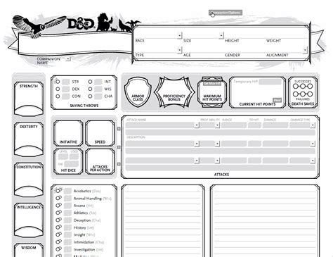 Mpmbs Dandd 5e Character Tools Fully Automated Dnd Character Sheets