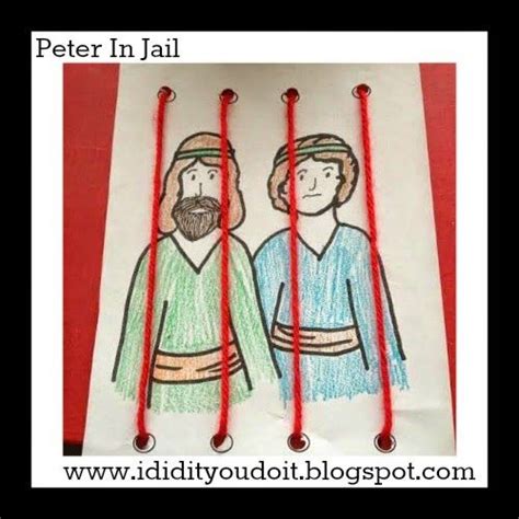 You Do It Peter In Jail Bible Crafts Bible Story Crafts Bible