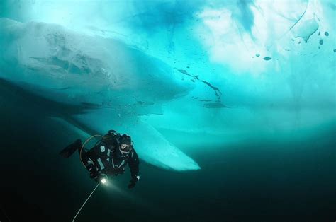 Ice Diving Lake Baikal Lake Wonders Of The World
