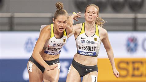 Deutsche Frauen-Staffel verpasst WM-Podium über 4x100m in Doha