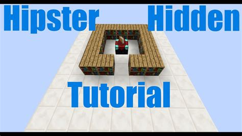 Minecraft Tutorial Fancy Hipster Hidden Enchanting Table