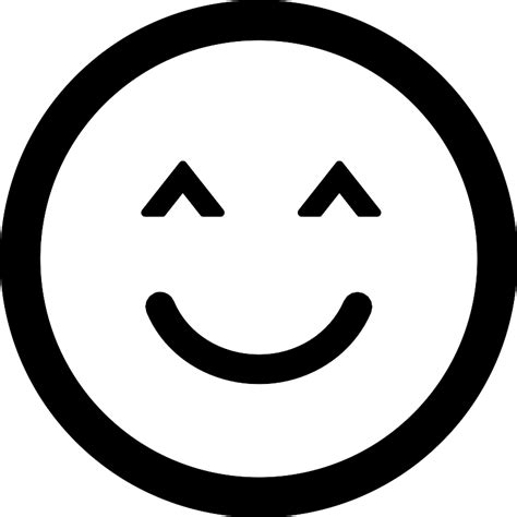 Smiley With Closed Eyes Rounded Square Face Vector Svg Icon Svg Repo