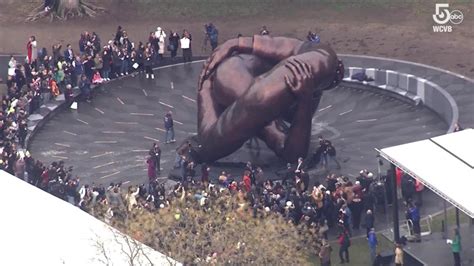 Mlk Embrace Sculpture Unveiled On Boston Common