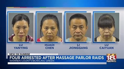 Four Arrested After Massage Parlor Raids Youtube