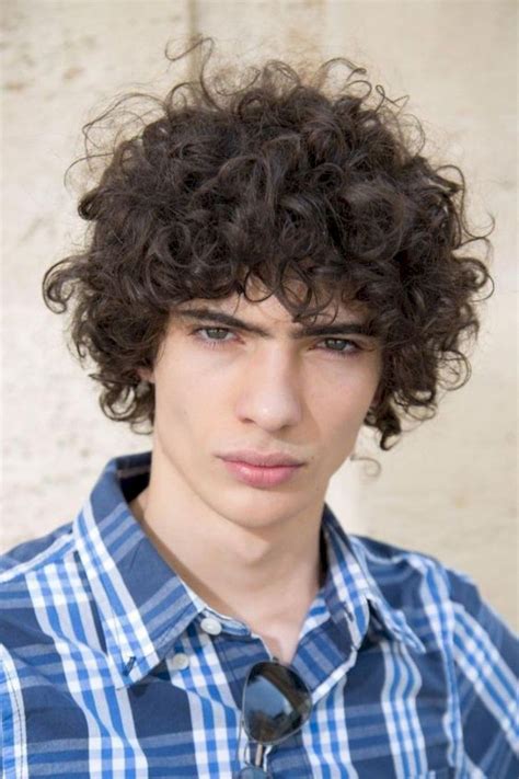 35 Best Curly Hairstyle For Men White Skin Long Hair