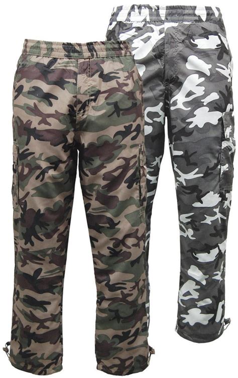 Activewear Tops Mens New Army Camouflage Camo Cargo Combat Fleece Lined