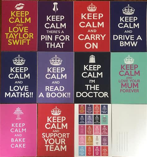20 Fun Images Of Keep Calm Posters On Quality Postcards Etsy Australia