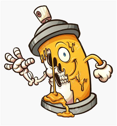 Graffiti Characters Spray Can Clipart Png Download Spray Can