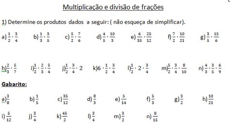 Ronaldo Inácio Multiplicação E Divisão De Frações