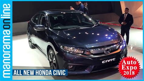 10th Generation Honda Civic Sedan For India Revealed At Auto Expo 2018