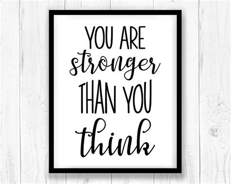You are stronger than you think. You are stronger than you think svg, Printable art ...