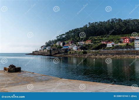 Beautiful View Of The Harbour Of Muros A Fisherman Village Stock Photo