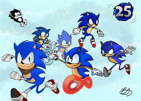 Sonic The Hedgehog Through The Years Updated By Twintailedangel On