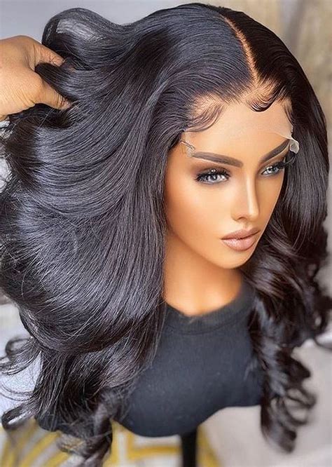 Body Wave 13x6 Lace Front Wig Wavy Human Hair Lace Front Wigs Pre