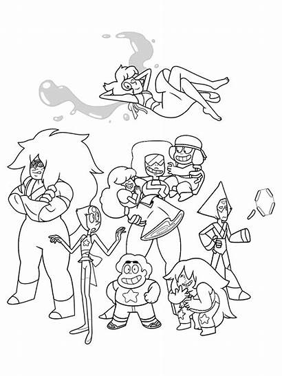 Steven Universe Coloring Pages Printable Characters Cartoon