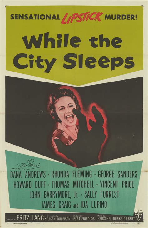 While The City Sleeps Movie Posters From Movie Poster Shop